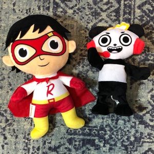 Large Ryan’s World plush and robotic Panda EUC!